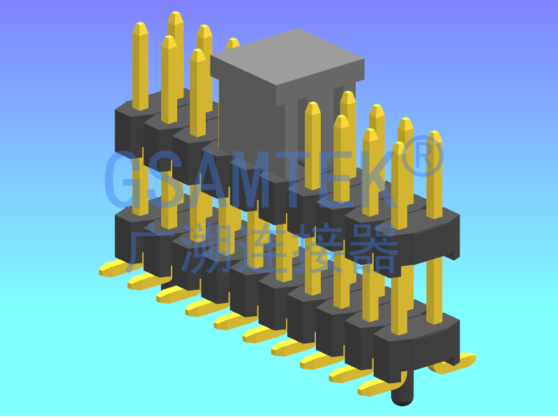 双排双塑SMT排针PH2.00 H2.0 W4.0