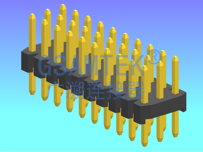 三排180度排针PH2.00 H2.0 W6.0