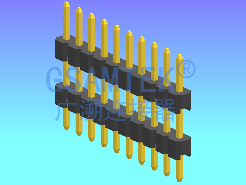 单排双塑180度排针PH2.00 H2.0 W2.0