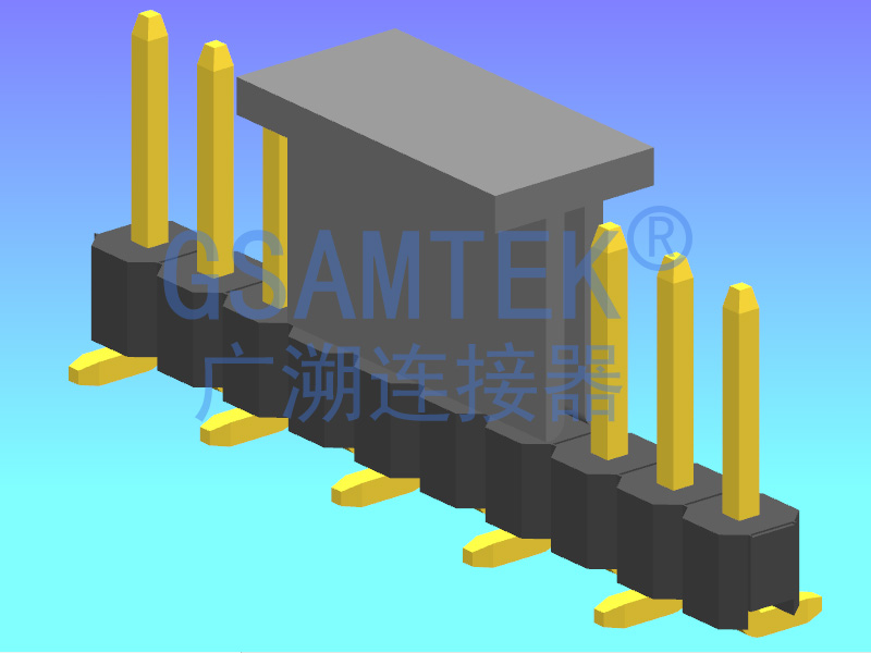 单排SMT排针PH2.54 H2.5 W2.5